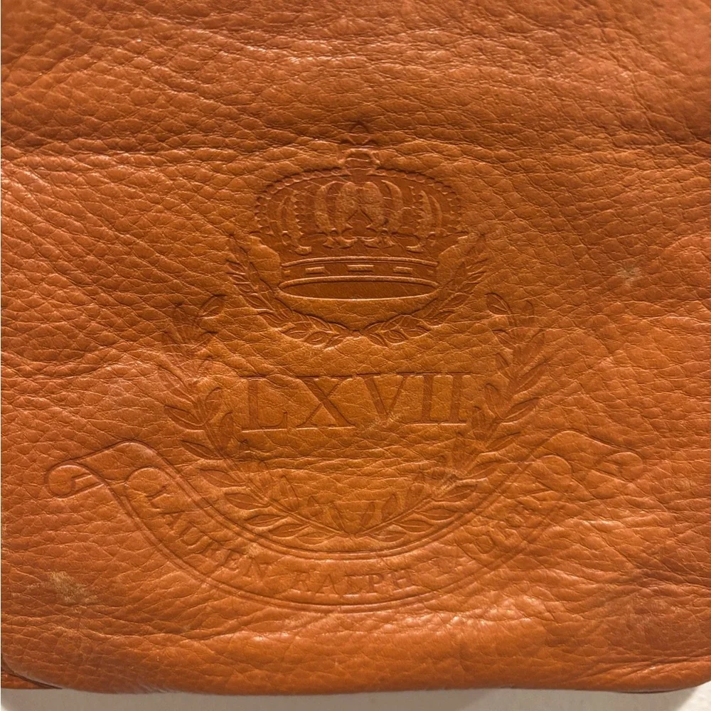 Ralph Lauren Brown Leather Bag with Gold Details - Picture 2 of 13